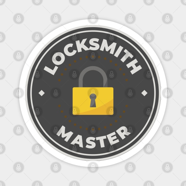 Locksmith master logo Magnet by Oricca